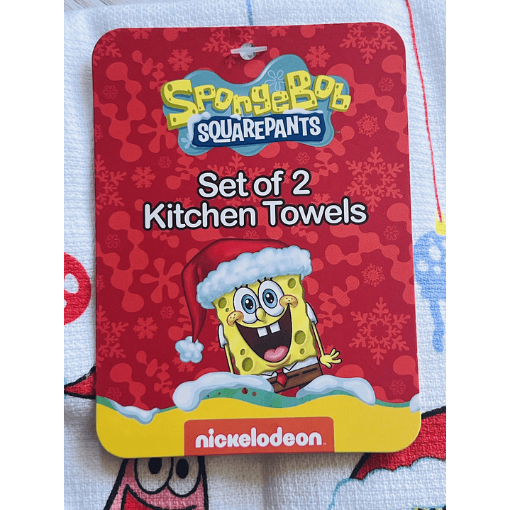 Paños cocina Bob Esponja Navidad 3