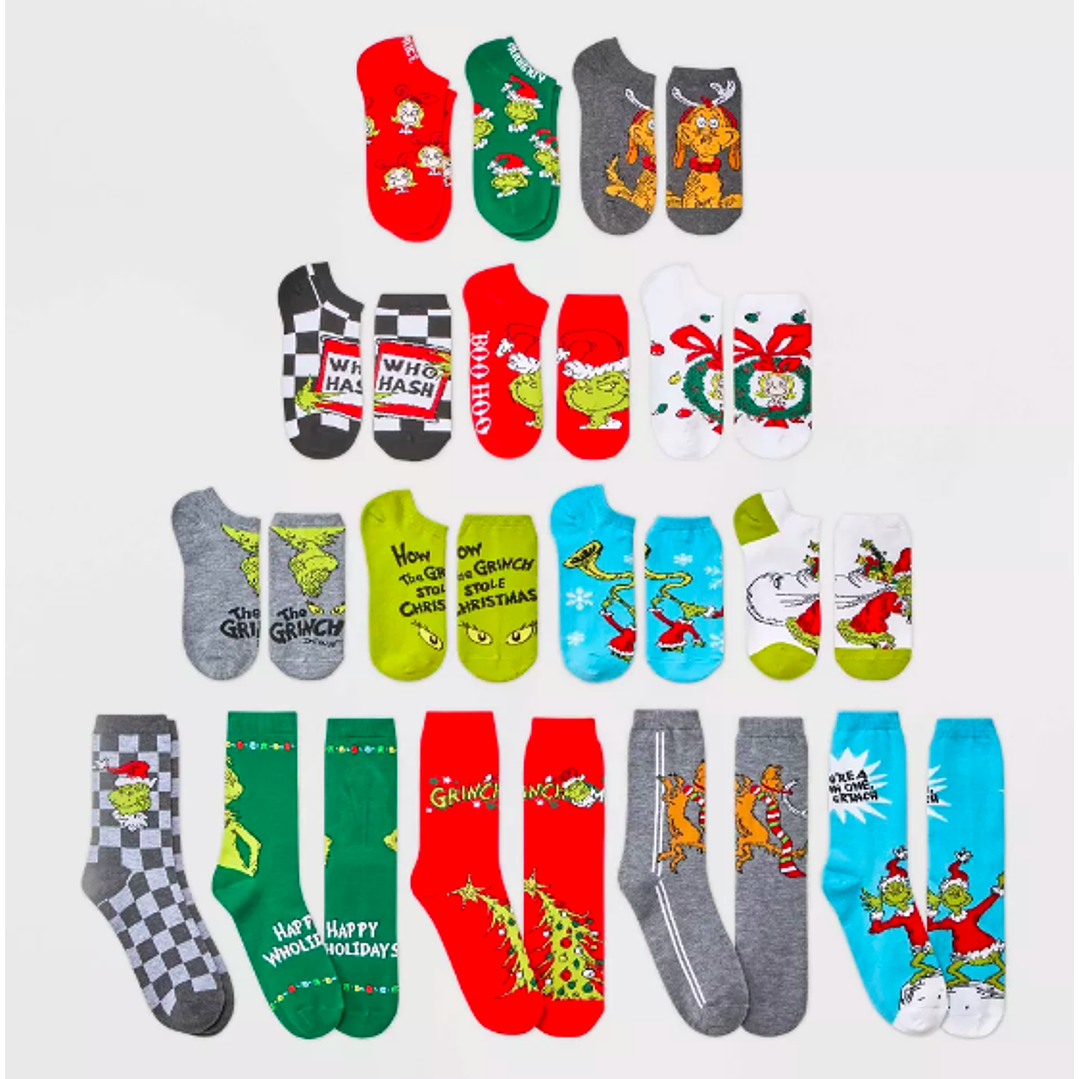 Calendario Adviento Calcetines Grinch  5