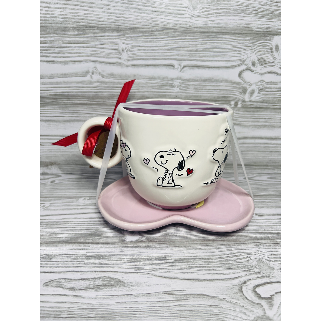 Set Taza + Platillo Snoopy 3
