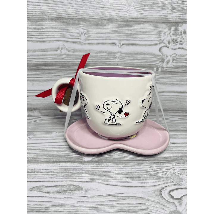 Set Taza + Platillo Snoopy 3