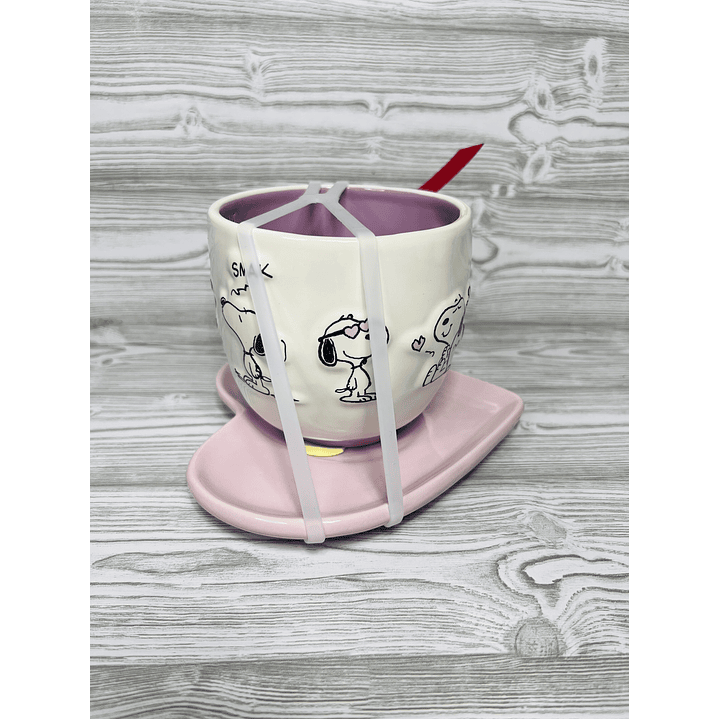 Set Taza + Platillo Snoopy 4