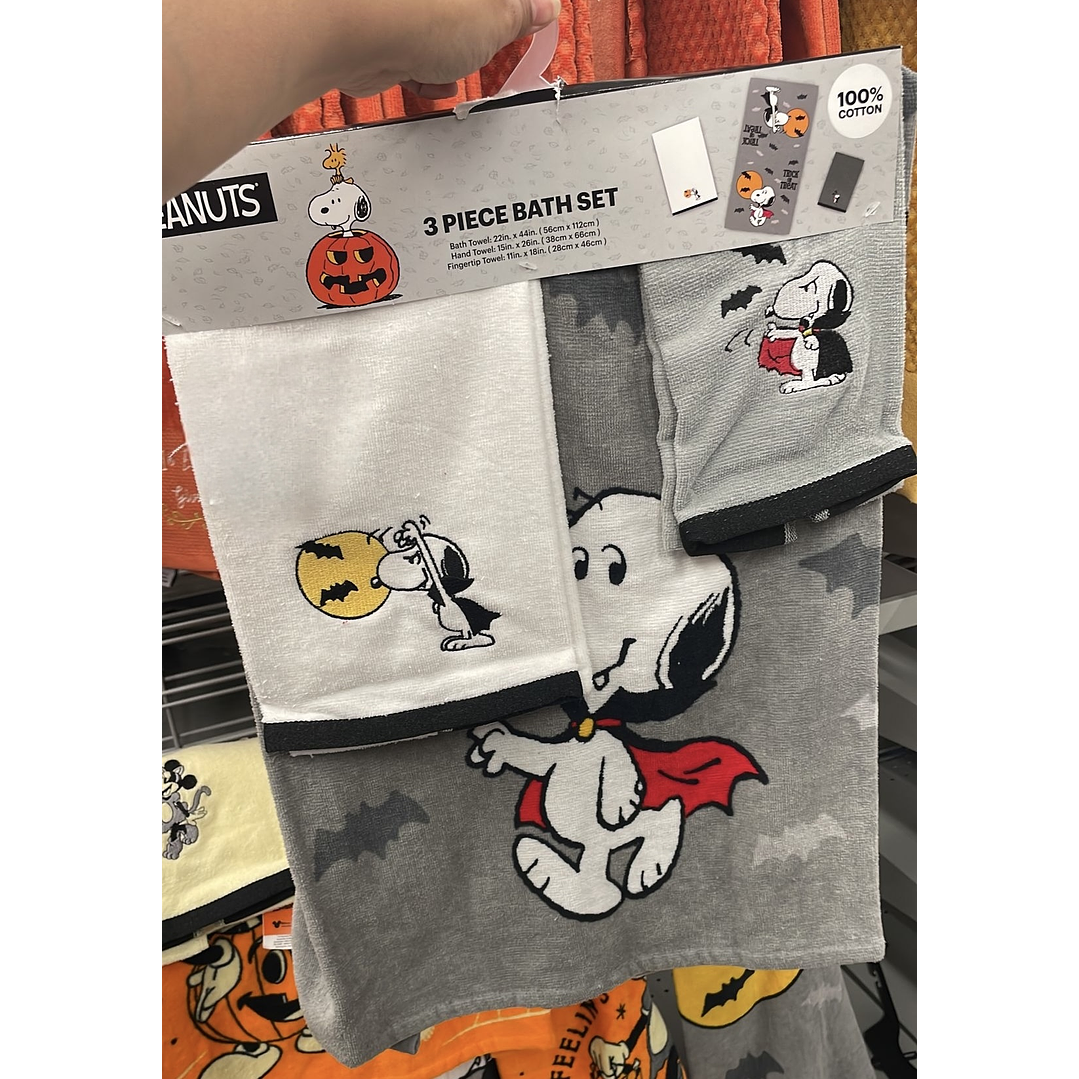 Set de toallas Snoopy Halloween 1