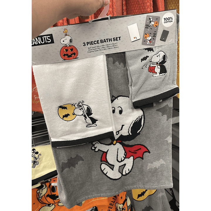 Set de toallas Snoopy Halloween 1
