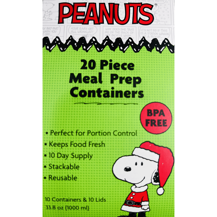 Set Tuppers Snoopy Navidad 7