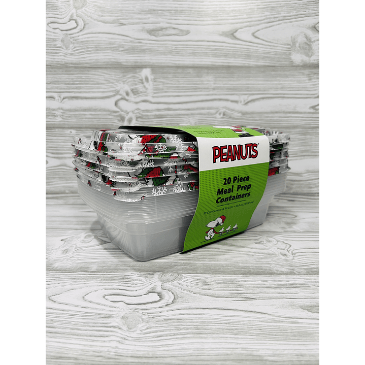 Set Tuppers Snoopy Navidad 5