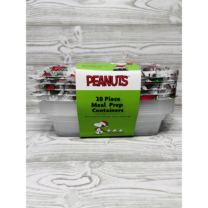 Set Tuppers Snoopy Navidad 4