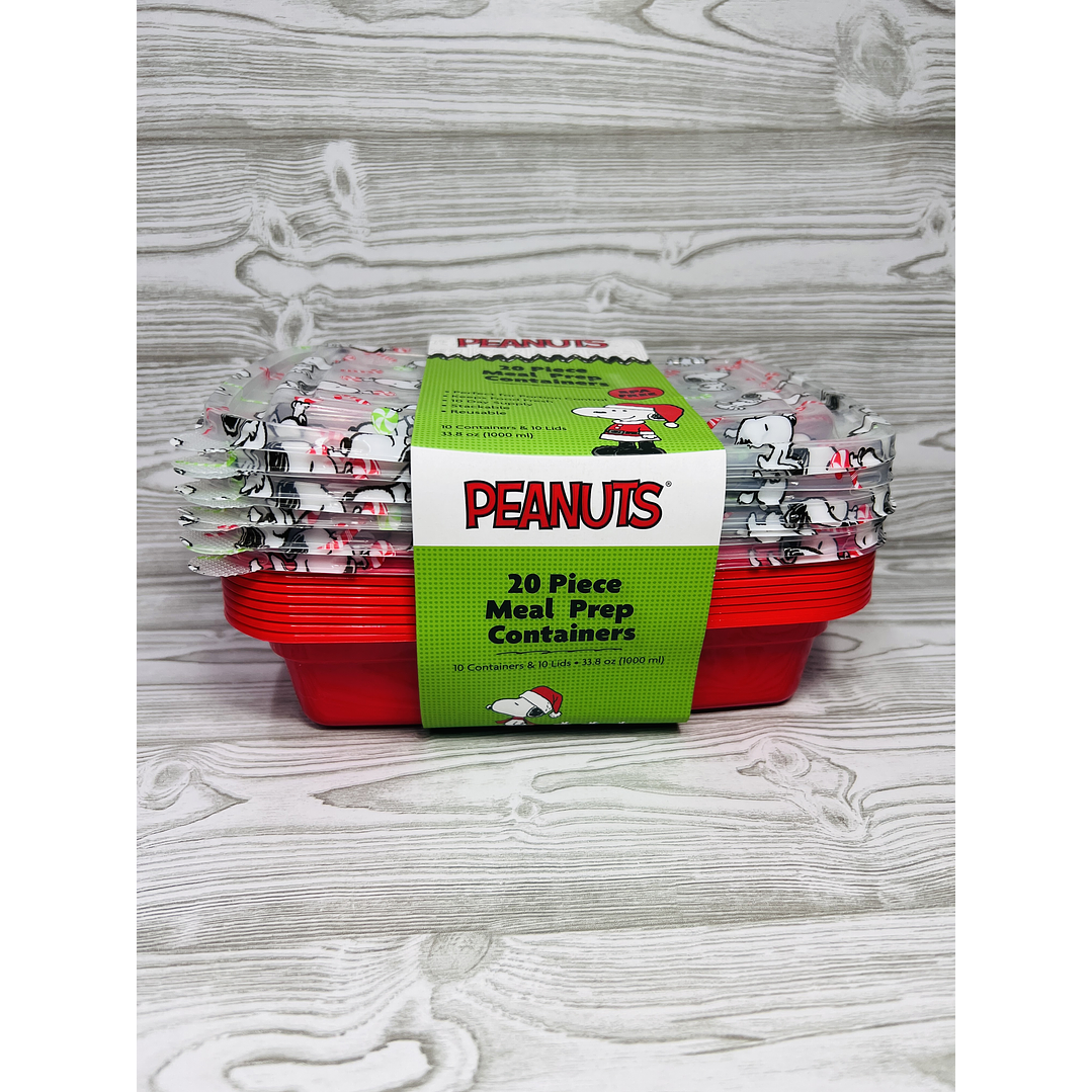 Set Tuppers Snoopy Navidad 4