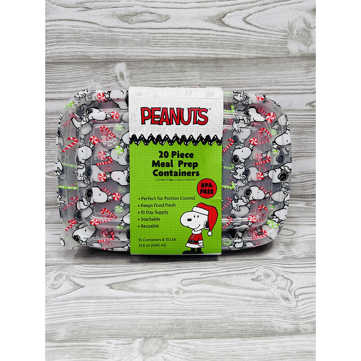 Set Tuppers Snoopy Navidad 2