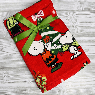 Pack toallas de mano Snoopy Navidad