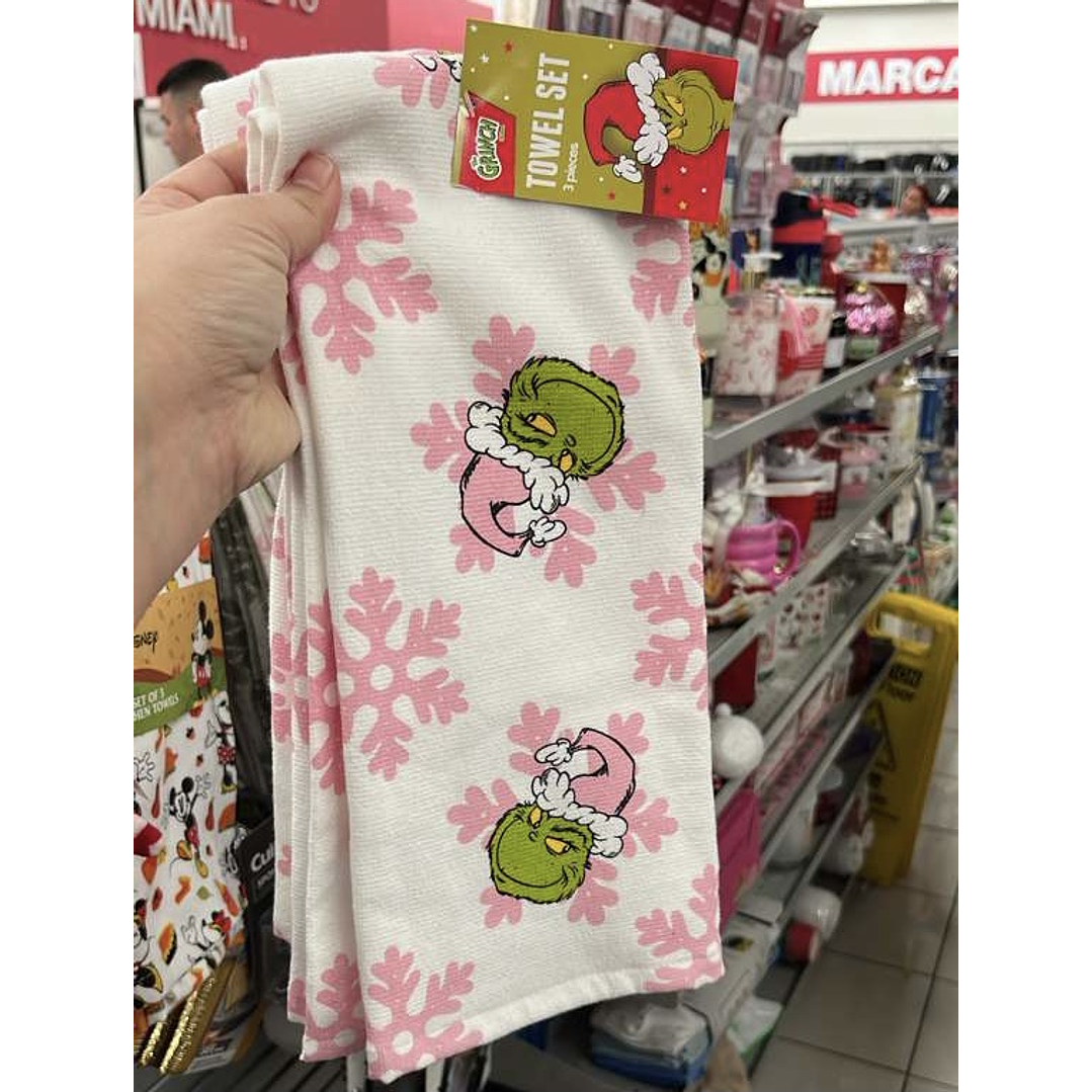Pack paños de cocina Grinch 1
