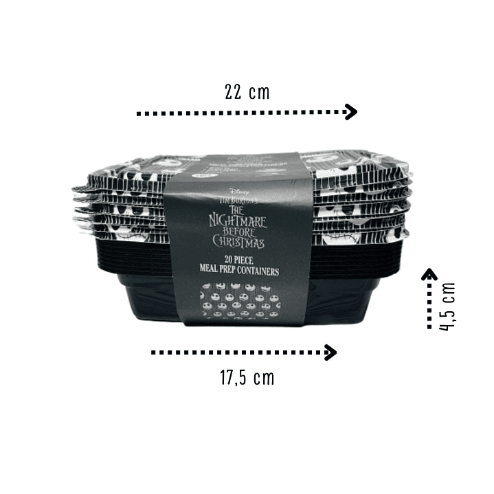 Set Tuppers Jack Skellington 8