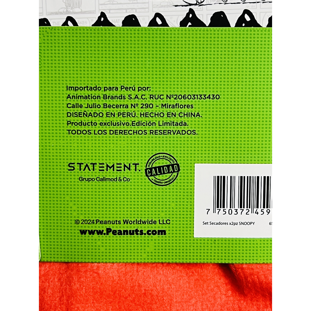 Pack paños de cocina Snoopy Navidad 9