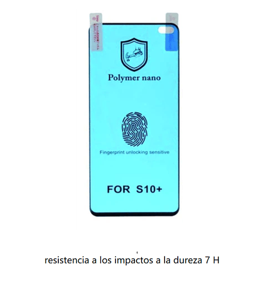 Vidrio Protector Pantalla polymer Curvo Irrompible samsung s10 plus