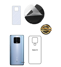 Protector Tapa premium  irrompible Tecno Camon 16 fibra carbono 