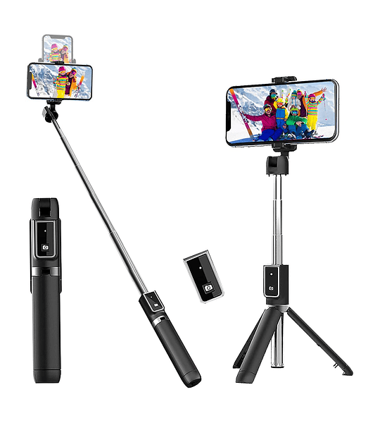 Palo Selfie con Trípode de 1 Metro con Bluetooth GENERICO