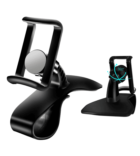 Espectacular Holder Soporte Clip Tablero  Automovil 360° Alta Calidad Antivibración