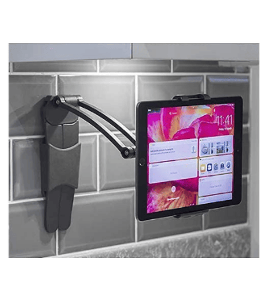 Cellet Soporte para tablet de cocina 2 en 1 para pared, mesa, encimera,  soporte de escritorio para recetas para iPad/Pro/Air/Mini, Micro Surface  Pro