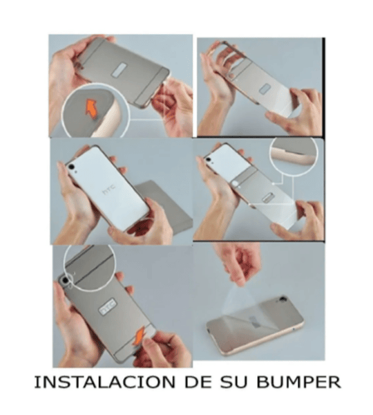 ✓Funda Bumper Aluminio Compatible Huawei P8 Lite