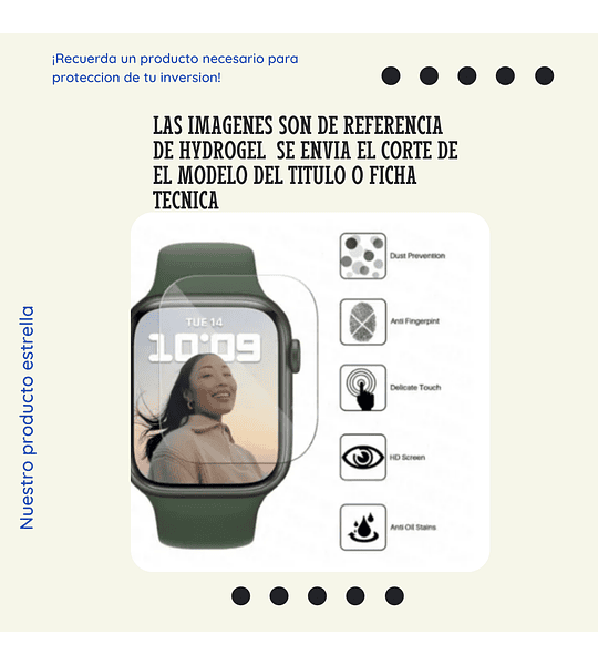 Protector Pantalla Hydrogel Smartwatch POLAR