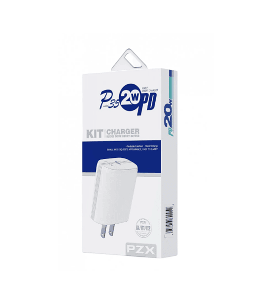 Cargador Original Tipo C a tipo C PZX  p35 2w pd 25 vatios compatible con tecnologia quick carge 5.0logía 