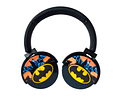 Auricular Diadema Bluetooth Niños Diseños Clases Virtuales Inalambrica Batman