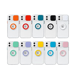 Funda con protector de cámara y anillo compatible con iphone 13 pro 