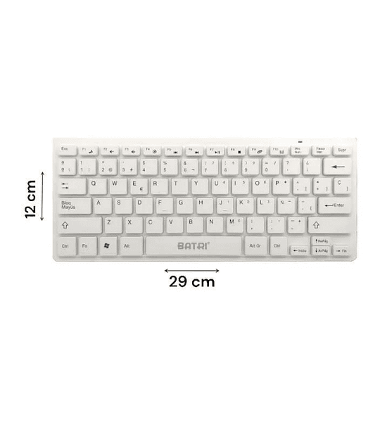 Kit Mini Teclado Inalámbrico Español Ñ + Mouse + Forro