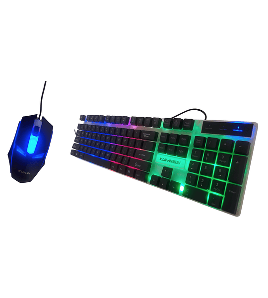 Kit Teclado + Mouse Alambrico Gamer Retroiluminado Oficina Kuiyn T13