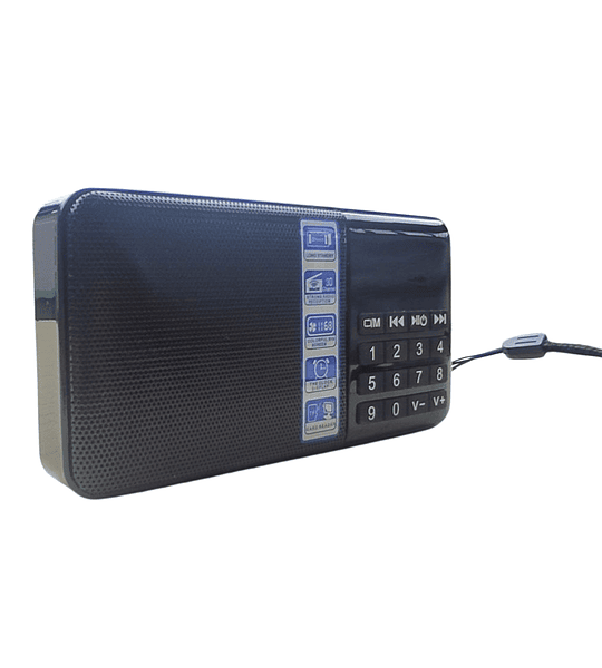 Radio Recargable Reloj Fm Digital Mp3 Usb Bluetooth Stereo