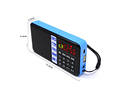 Radio Recargable Reloj Fm Digital Mp3 Usb Bluetooth Stereo