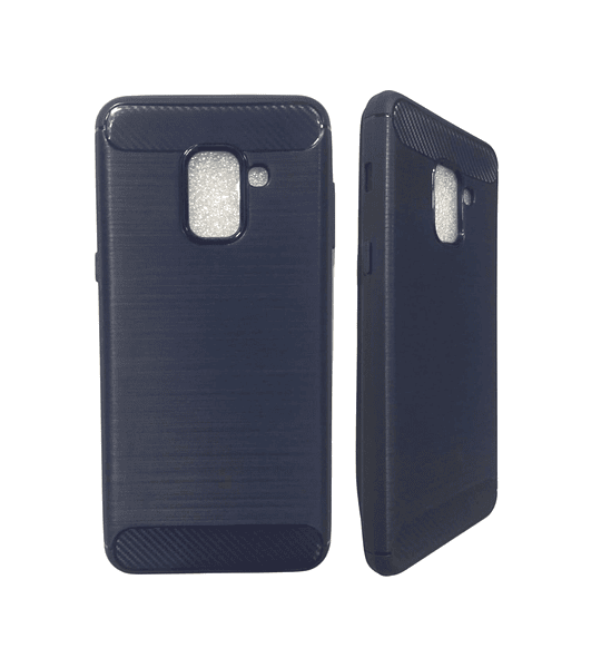 Funda Protectora Carbono Compatible Samsung A8 2018