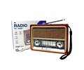  Radio Recargable Abuelo Am Fm Parlante Usb Retro Recargable Baterías FOX TECH FX-120BT