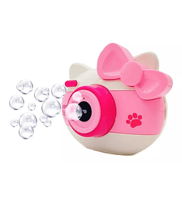 Camara Burbujas  Automatica Luces Y Sonido Para niñas Rosada