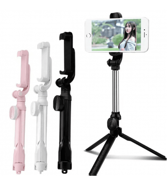 Selfie Palo Stick Soporte Celular Bluetooth Tripode Luz