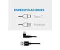 Cable Datos Carga 3.1A Tipo C 1 Metro Calidad Premium PZX V139