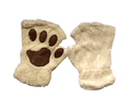 Guantes tipo manopla de huella de gato - suaves y cómodos