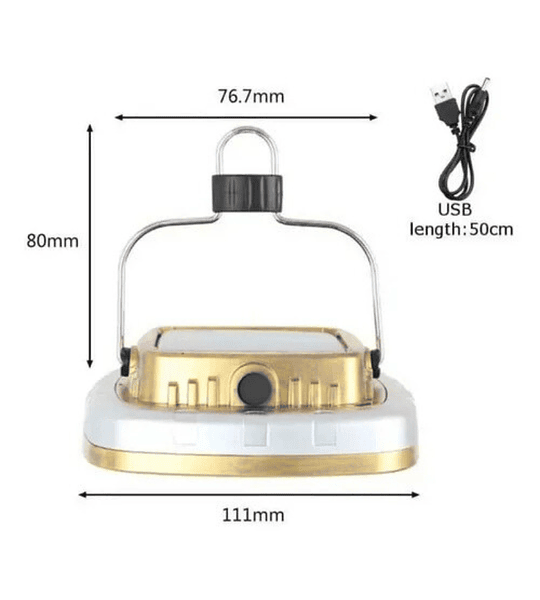 Lampara Luz Multifuncional Panel Solar Recargable 12 Horas s 0506