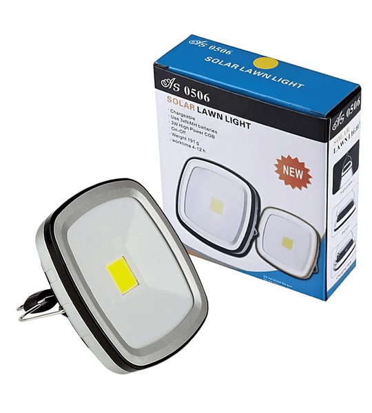 Lampara Luz Multifuncional Panel Solar Recargable 12 Horas s 0506