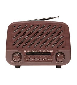 Radio Vintage Meier MD-1302BT – 3 Bandas + Bluetooth + USB / TF