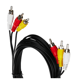 Cable Valueline 3 RCA (video compuesto + audio) 1,50 m 