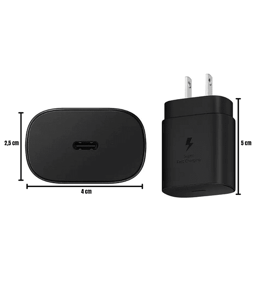 Cargador Adaptador 25W PD – USB-C Power Delivery