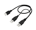 Cable Usb Doble Macho A Hembra — Potencia Y Transferencia Estable