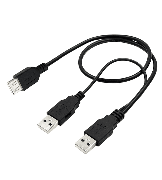 Cable Usb Doble Macho A Hembra — Potencia Y Transferencia Estable