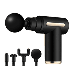 Pistola de Masaje Muscular Portátil – 4 Cabezales Intercambiables – Alivio y Relajación