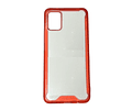 Funda Samsung A71 Transparente Acrigel Bumper Antigolpes Con Bordes De Colores
