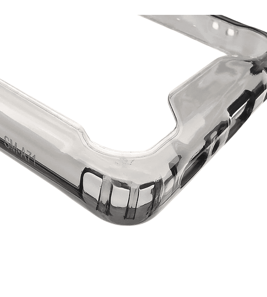Funda Samsung A71 Transparente Acrigel Bumper Antigolpes Con Bordes De Colores