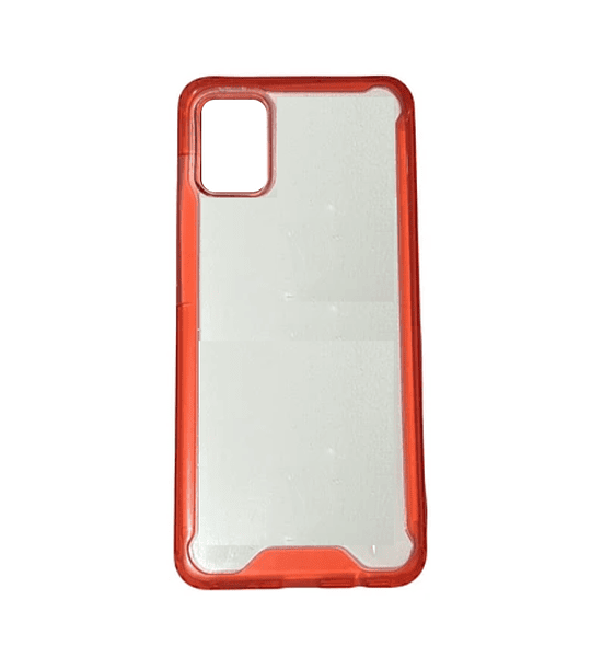 Funda Samsung A51 Transparente Acrigel Bumper Antigolpes Con Bordes De Colores