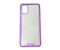 Funda Samsung A51 Transparente Acrigel Bumper Antigolpes Con Bordes De Colores