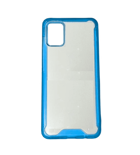 Funda Samsung A51 Transparente Acrigel Bumper Antigolpes Con Bordes De Colores