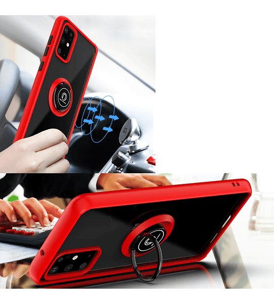 Funda Samsung A51 Ring Case Matte Magnética Antigolpes 